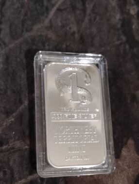 Silver 1 Troy Ounce .999 Fine Silver Bar -